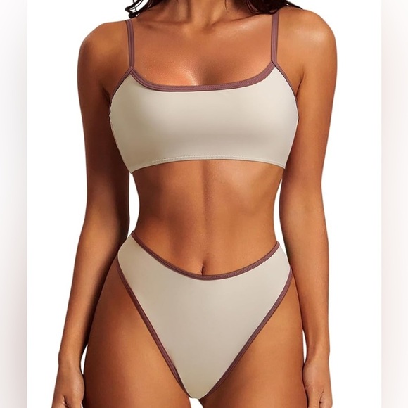 New Suuksess High Waisted Two Piece Bikini Set - Picture 1 of 6
